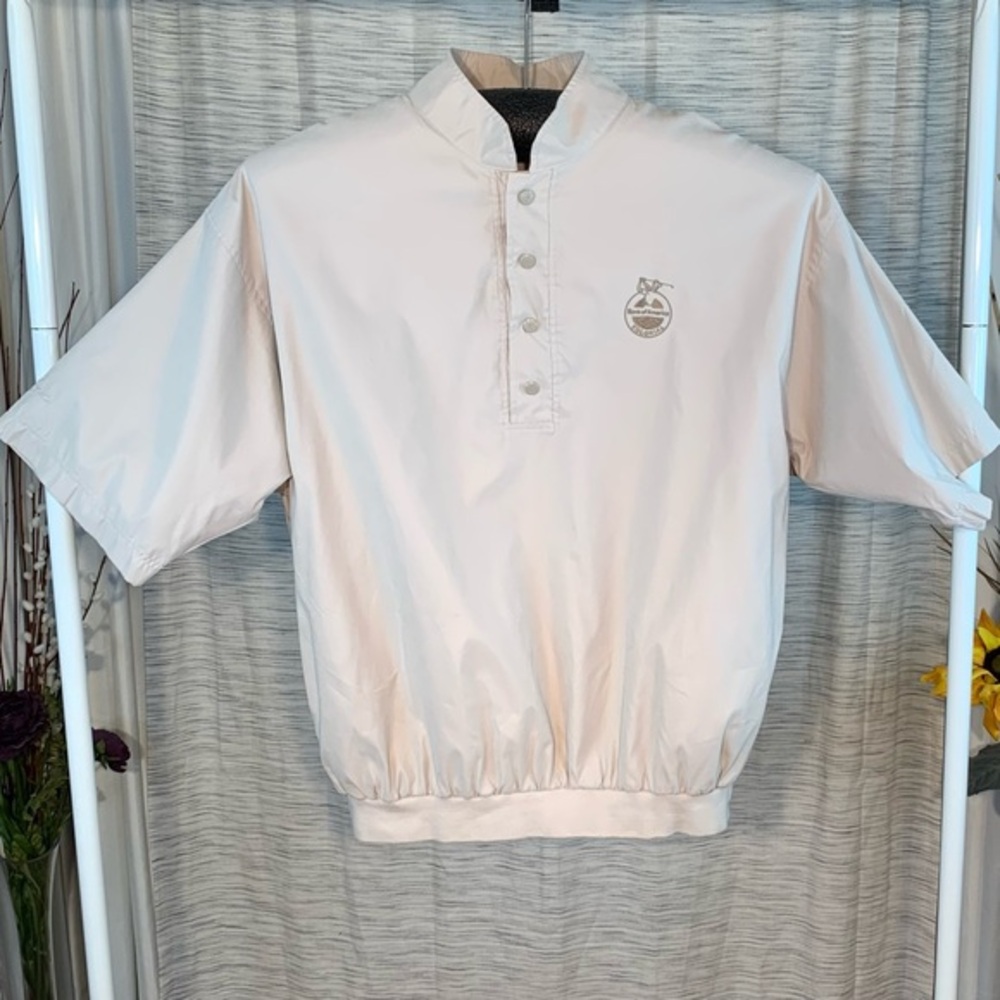 Ben Hogan cream/tan “Bank of America Colonial” golf jacket.